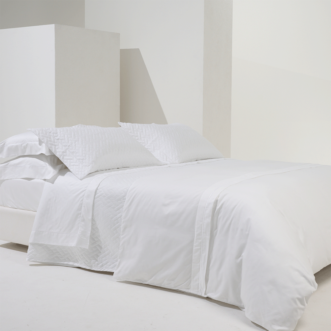 Jgo de Lencol Hotel design 400 fios + capa de Edredom Hotel Design 400 fios + Colcha Bilbao Branco -1-